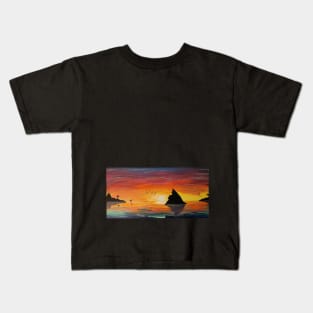 Deep Blue's Sunset Cruise Kids T-Shirt